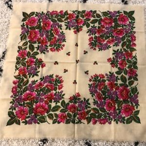 Pavlovo Posad Traditional Shawl 100% Wool Scarf Shawl